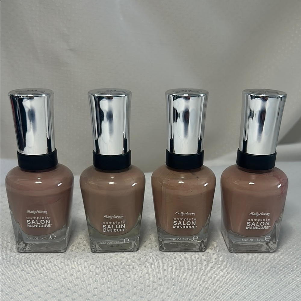 4x Sally Hansen Complete Salon Manicure Nail Polish #374 Mauve Along 14.7ml